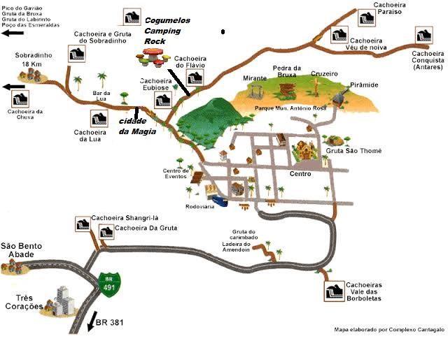 Camping & Chales Cogumelos Rock Acampamento